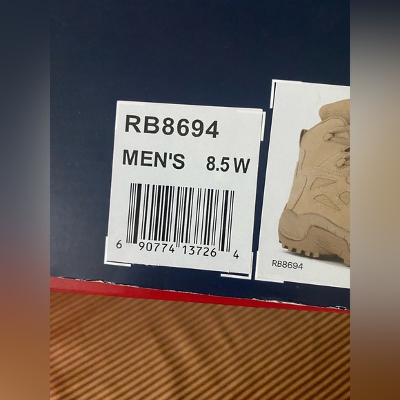 NIB Reebok RAPID RESPONSE Tan Boots With side zipper size 8.5 - Picture 5 of 6
